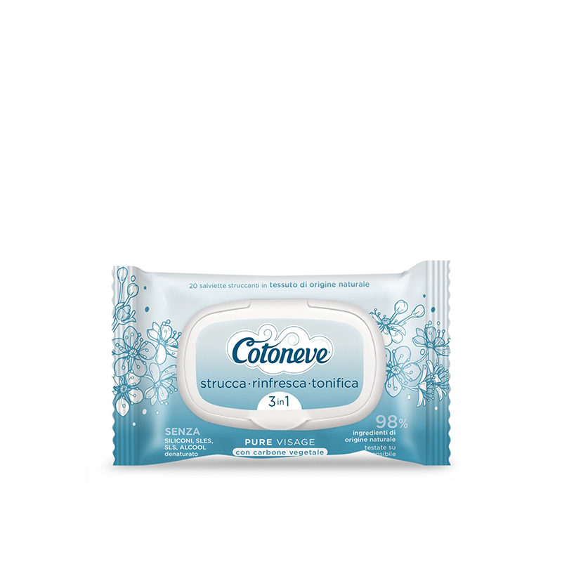 COTONEVE detox 3u1 maramice za skidanje šminke 20/1